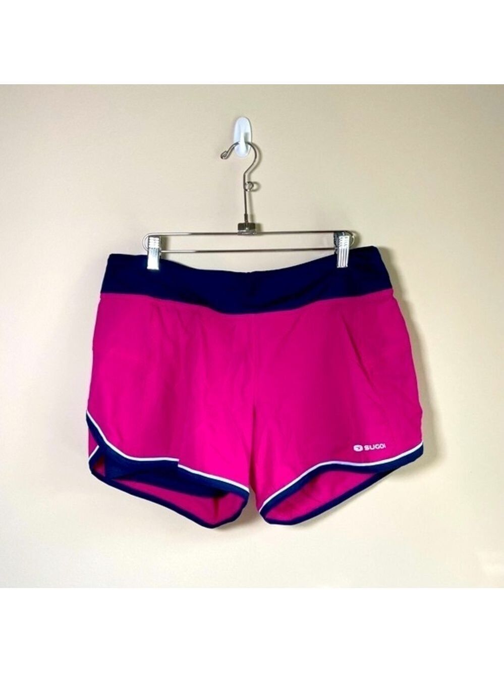 Sugoi Running Shorts Pink Navy Large